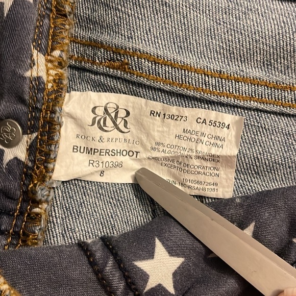 Rock & Republic Bumpershoot USA Memorial Day July 4th‎ Distressed Short women 8 - Picture 11 of 12